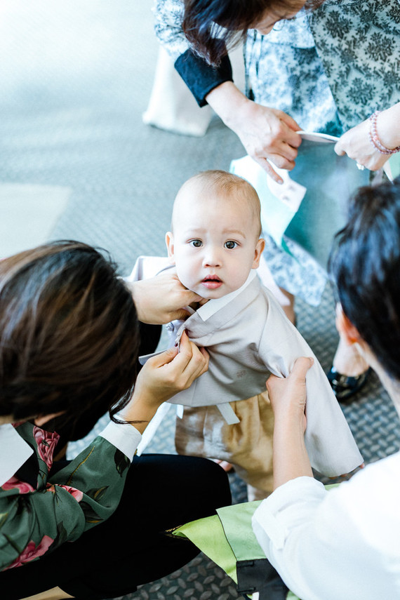 Modern first birthday Korean Dol Inspiration