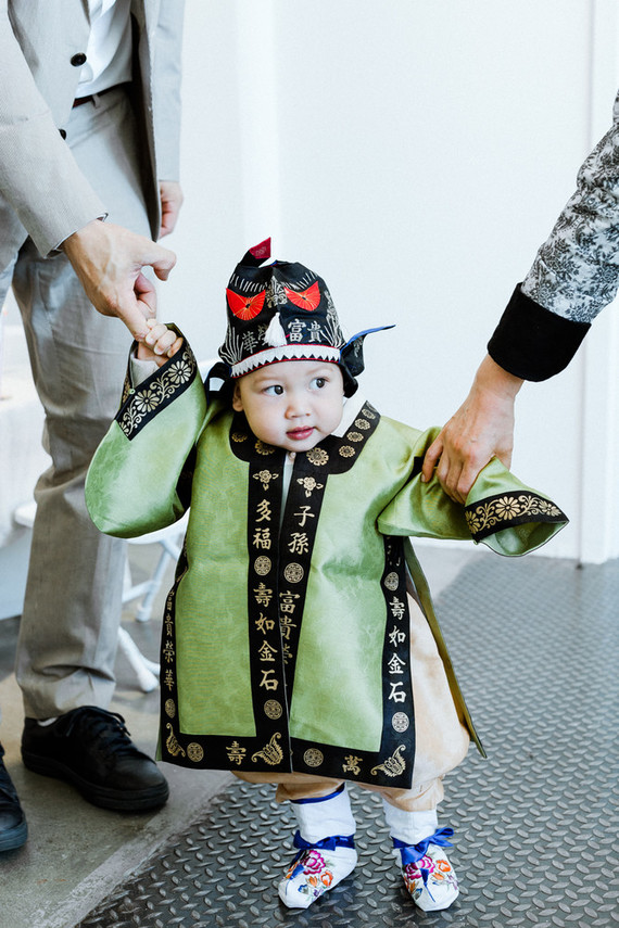 Modern first birthday Korean Dol