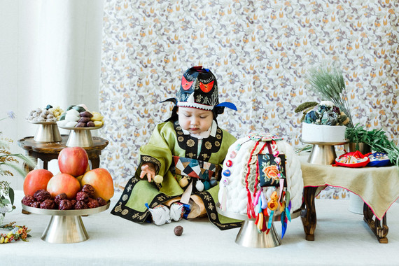 Modern first birthday Korean Dol