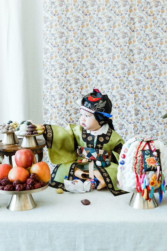 Modern first birthday Korean Dol