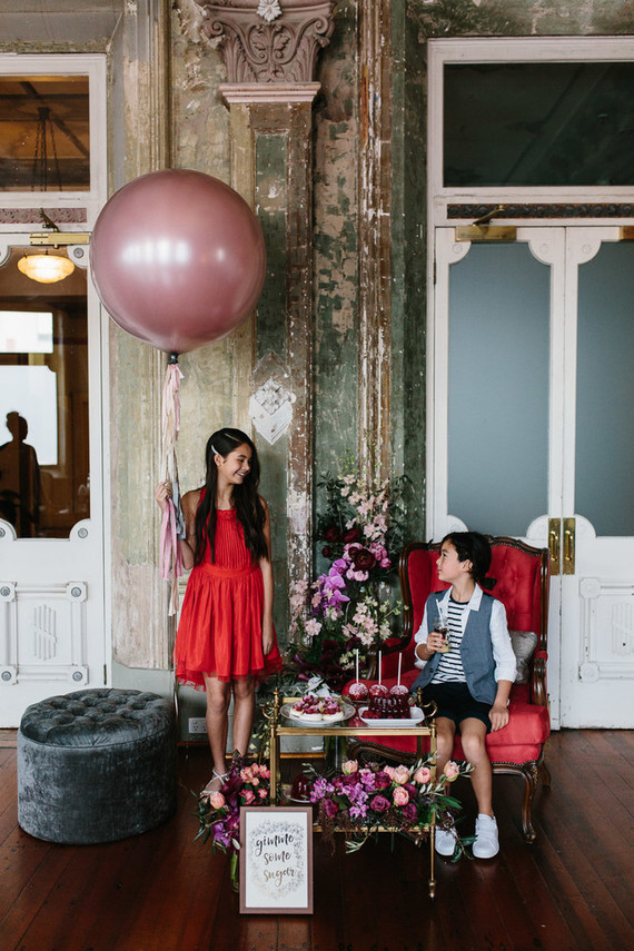 Moody floral spring party ideas