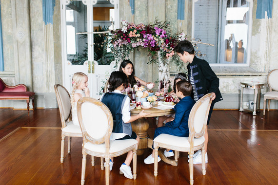 Moody floral spring party ideas