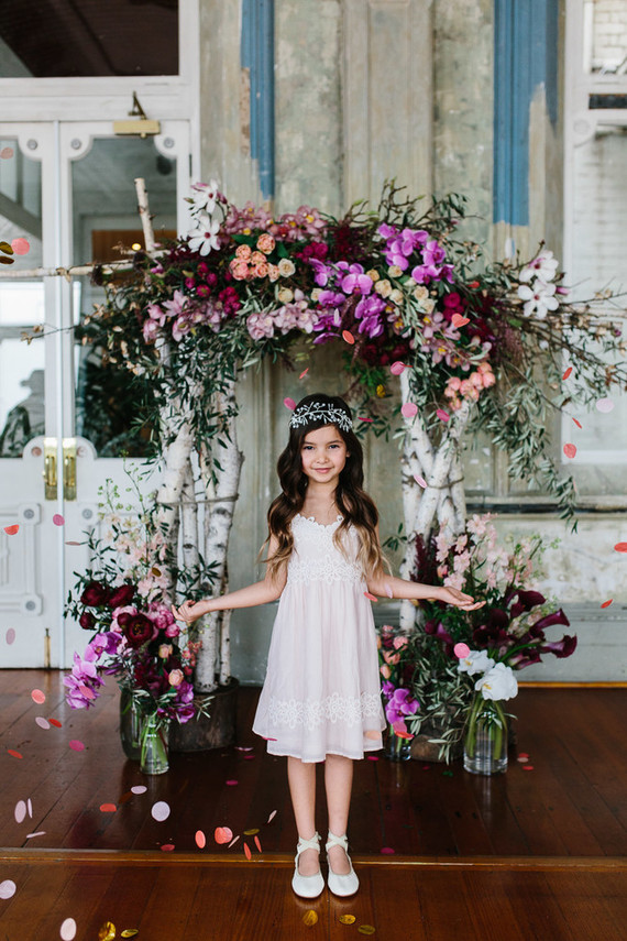 Moody floral spring party ideas