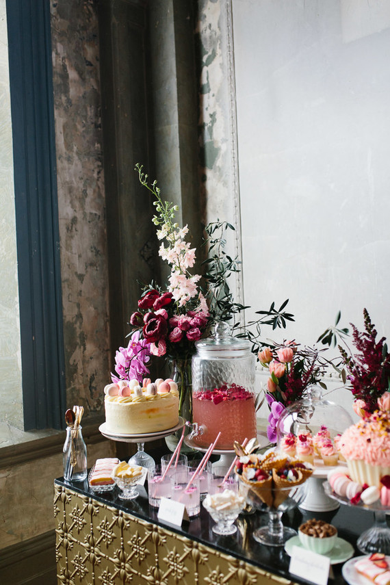 Moody floral spring party ideas