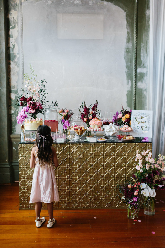 Moody floral spring party ideas