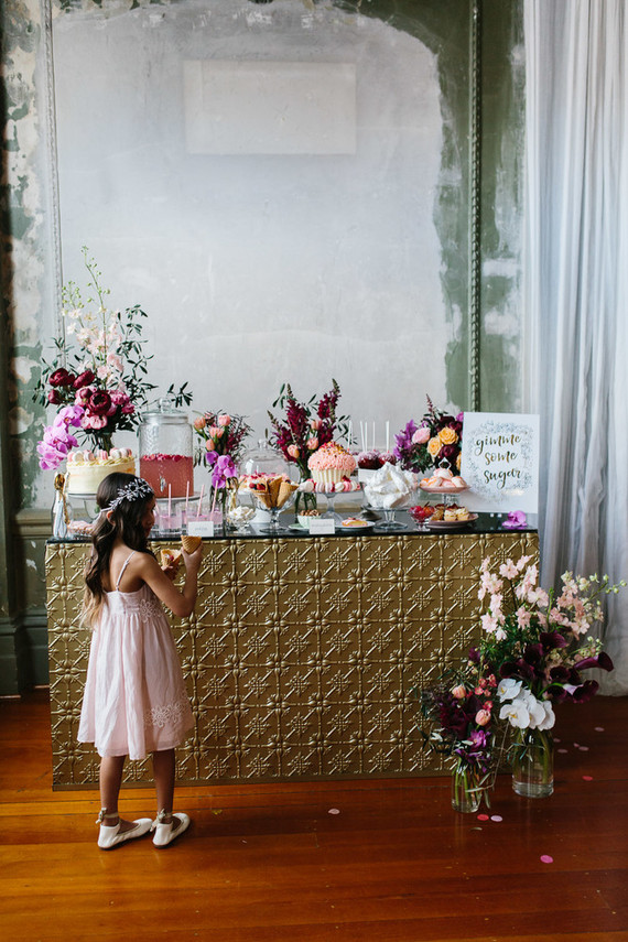Moody floral spring party ideas