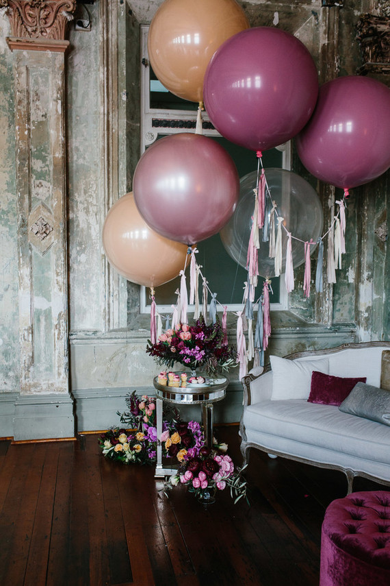 Moody floral spring party ideas