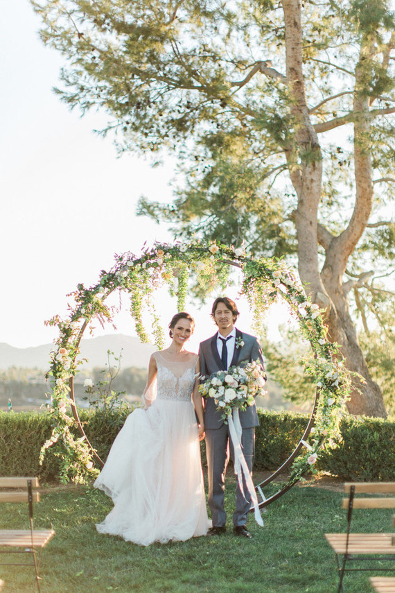 Vineyard wedding ceremony