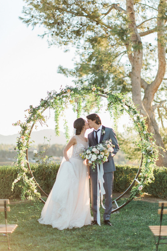 Vineyard wedding ceremony