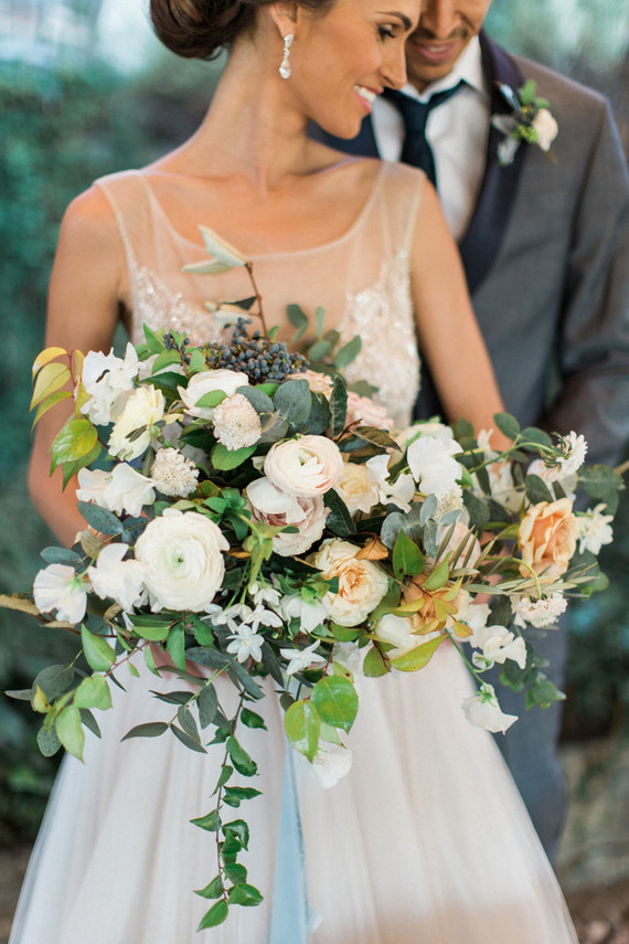 Spring bridal bouquet