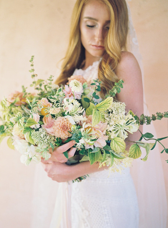 Spring bridal bouquet