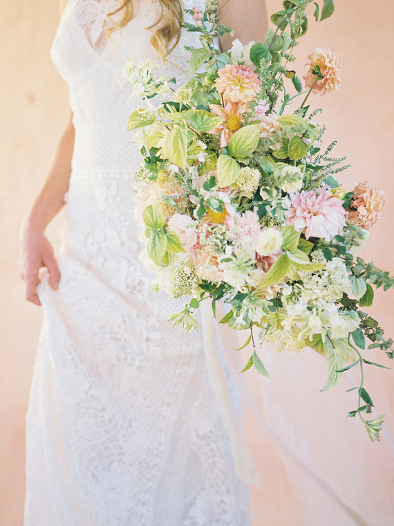 Spring bridal bouquet