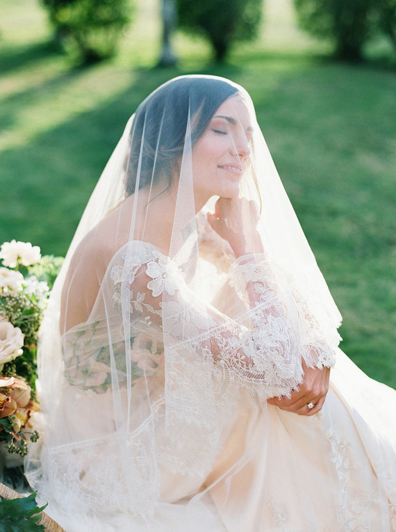 Elegant bridal veil