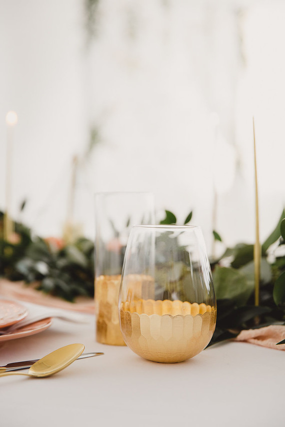 Gold glassware