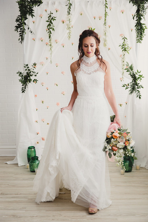 Modern wedding dress