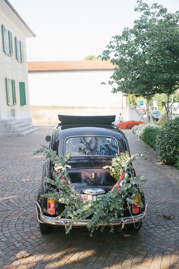 Vintage getaway car
