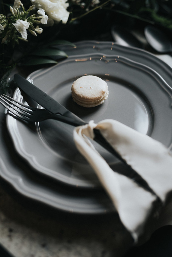 Moody place setting