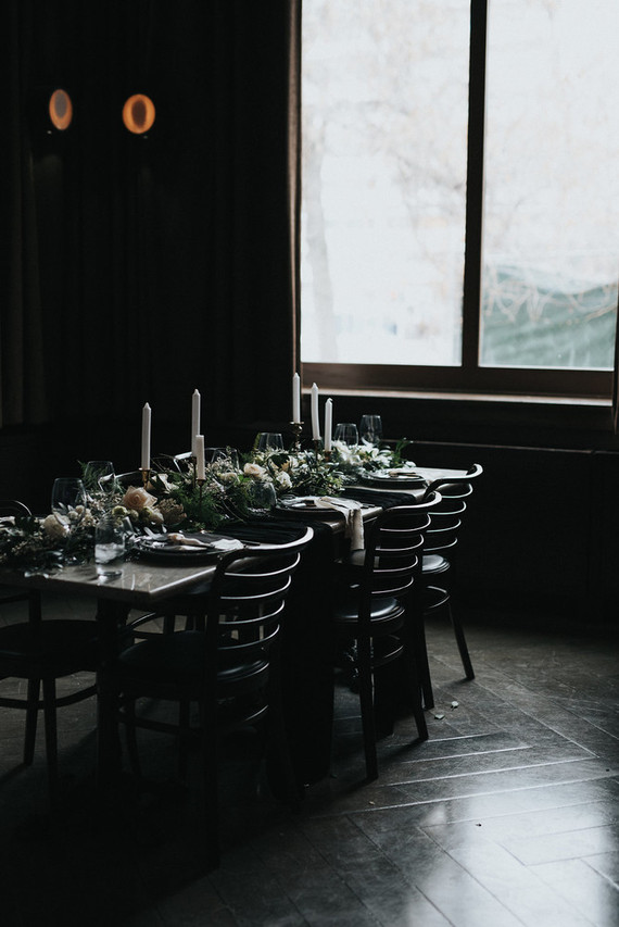 Moody tablescape