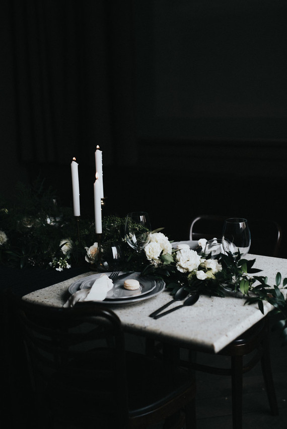 Moody tablescape