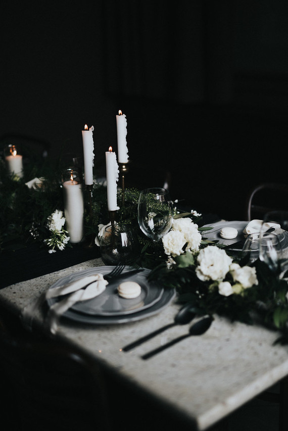 Moody tablescape