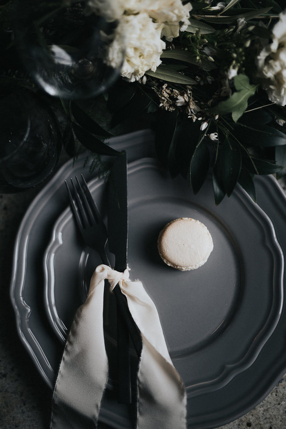 Moody place setting