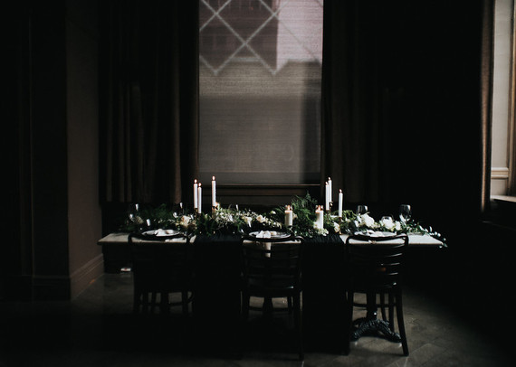 Moody tablescape