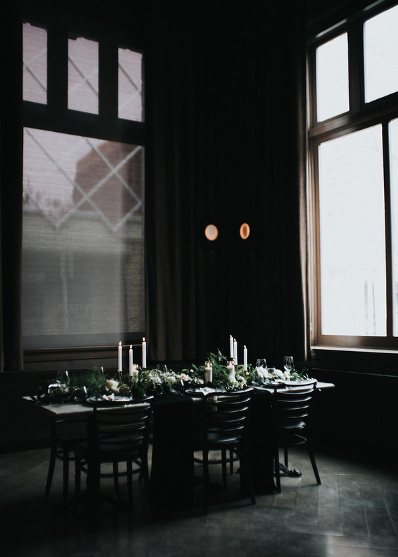 Moody tablescape