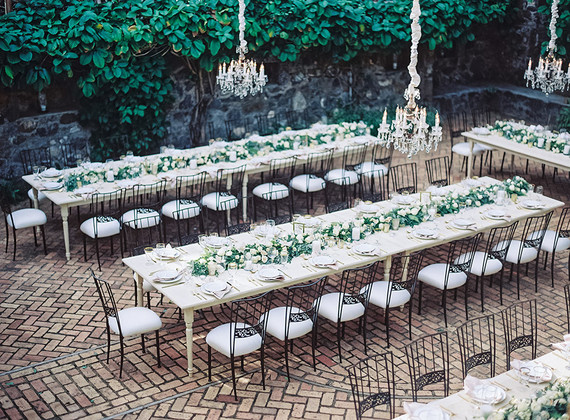 Wedding reception tables