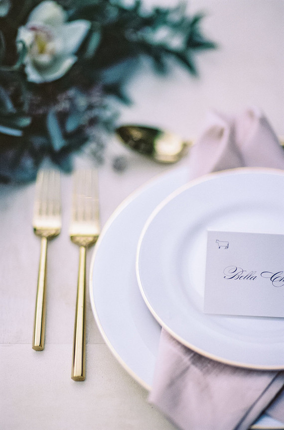 Gold flatware