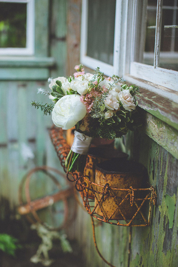 Spring bridal bouquet