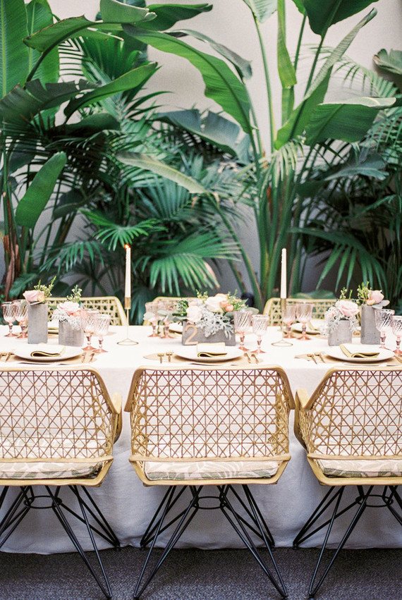 Tropical tablescape