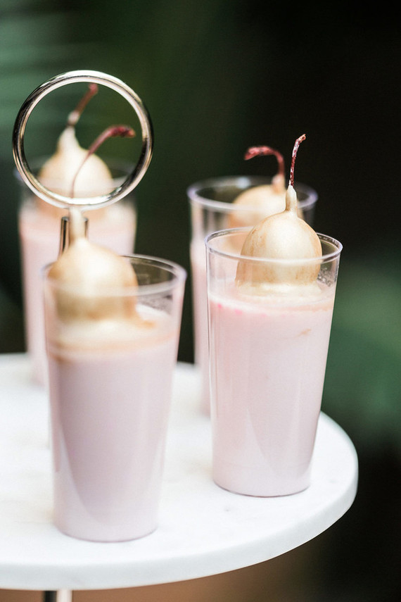 Pink and gold desserts