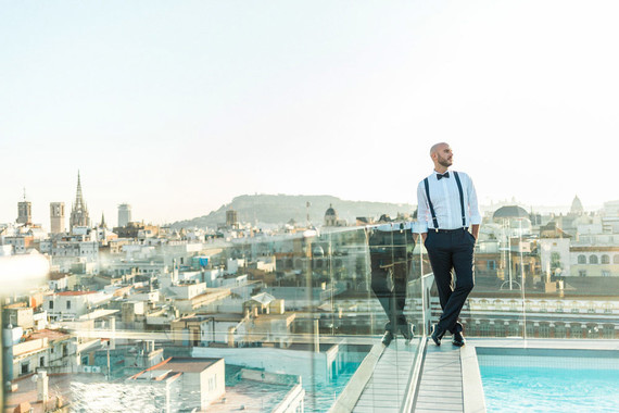 Tropical pink and gold wedding inspiration