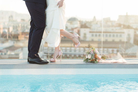 Tropical pink and gold wedding inspiration