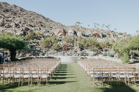 Palm Springs wedding ceremony