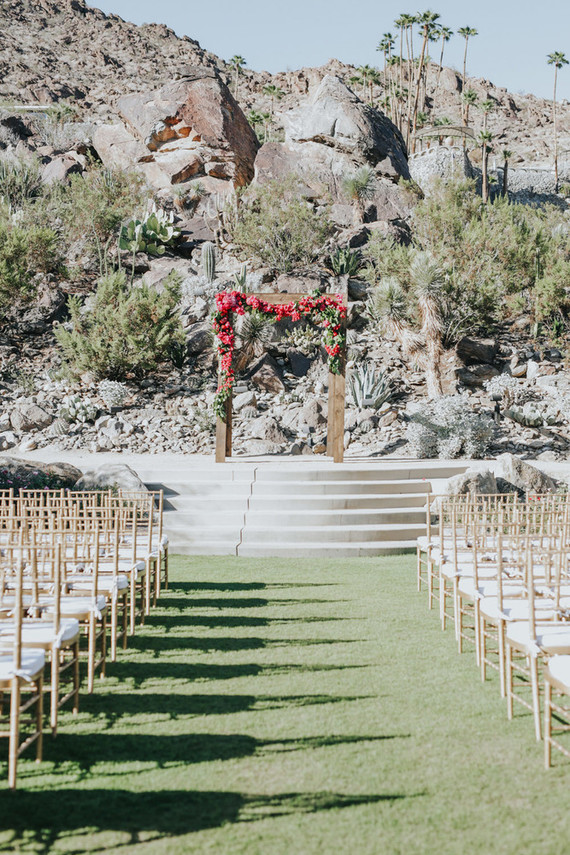 Palm Springs wedding ceremony