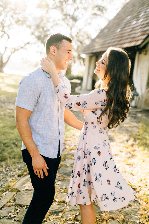 Sunset engagement photos