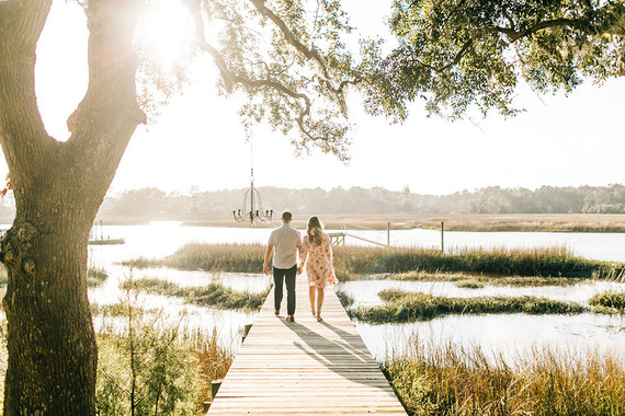 River engagement session in Charleston