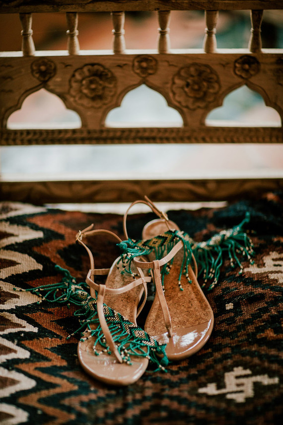 Boho wedding sandals