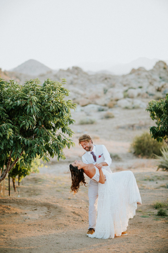 Desert wedding portraits