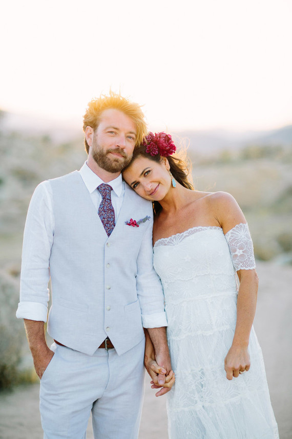 Desert wedding portraits