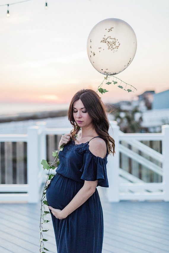seaside glam baby shower