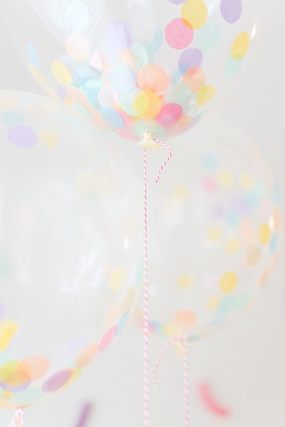 confetti girl's birthday party Inspiration