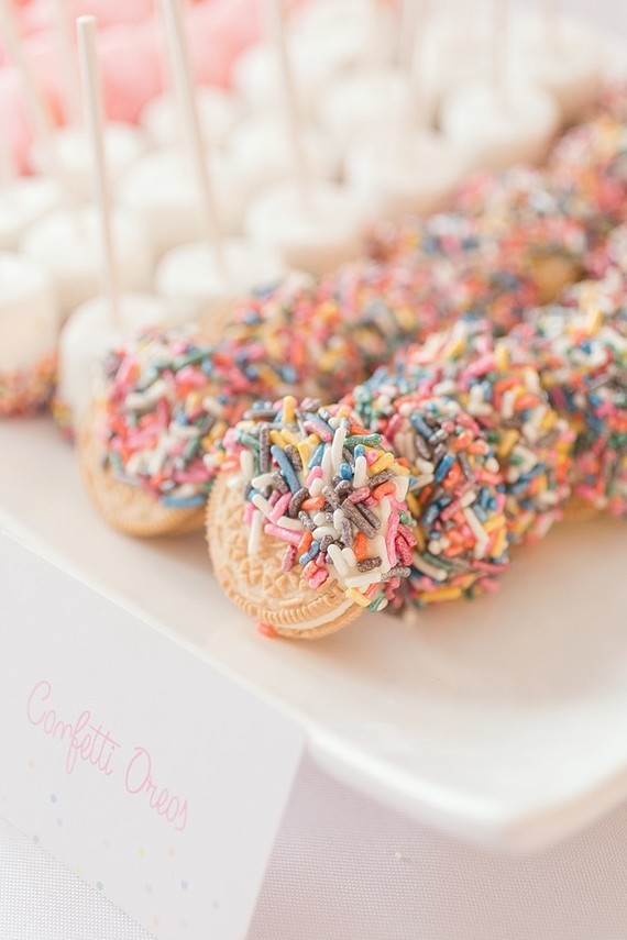 confetti girl's birthday party Inspiration