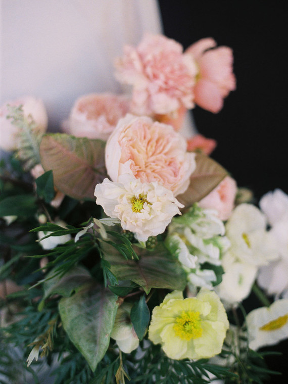 Coral bridal bouquet