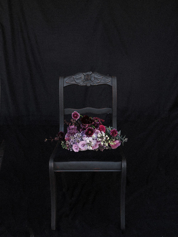 Purple bridal bouquet