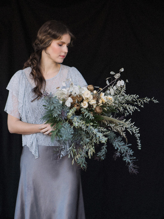 Organic greenery bouquet