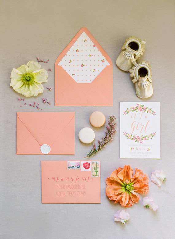 spring baby shower invites