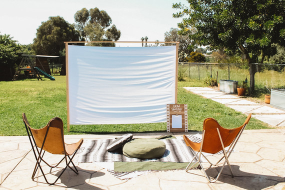 backyard movie party Inspiration