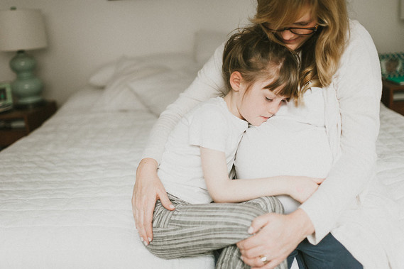 maternity photos with kids Inspiration